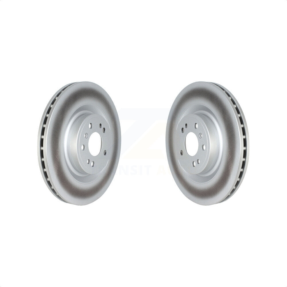 Front Coated Disc Brake Rotors Pair For Mercedes-Benz ML350 GLE350 ML400 GLE400 ML250 GLE300d GLE350d KG-101712 by Genius