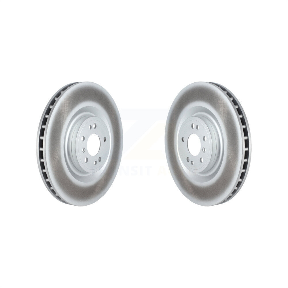 Front Coated Disc Brake Rotors Pair For Mercedes-Benz ML350 GLS450 GL450 GLE43 AMG GL550 GLS550 GL350 GLE450 GLE400 GLE63 S ML400 ML550 ML250 ML63 GLE550e KG-101713 by Genius