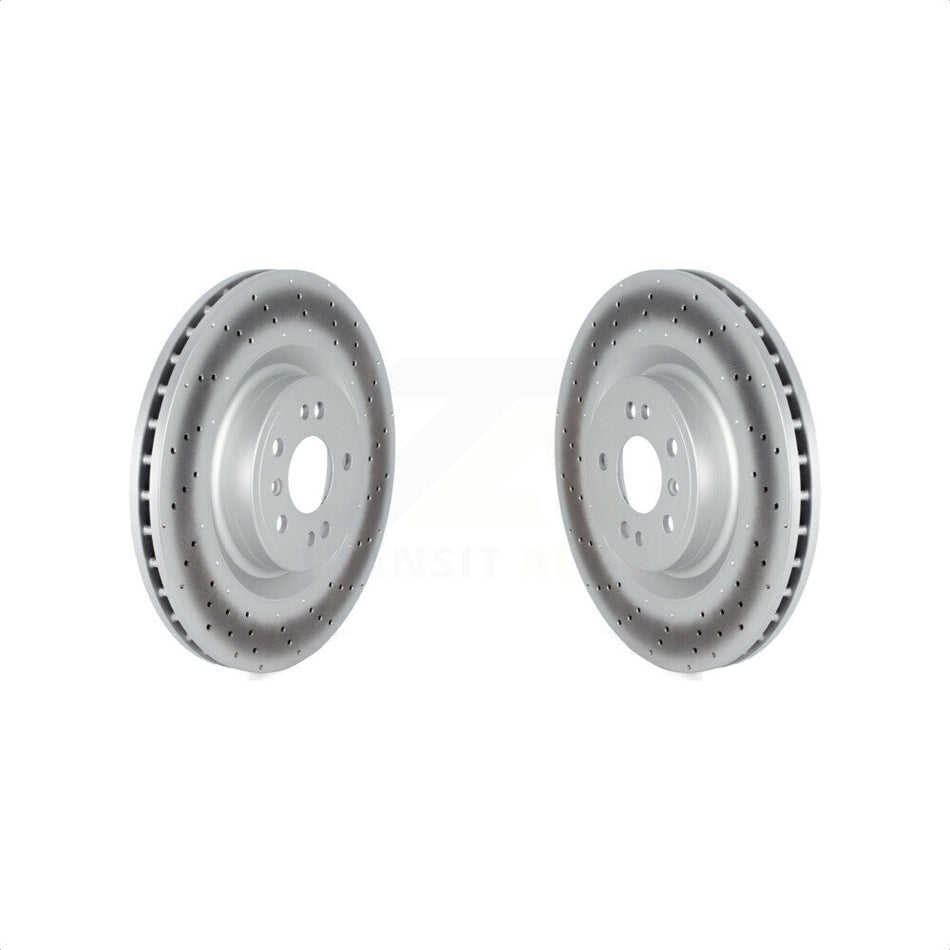 Front Coated Disc Brake Rotors Pair For Mercedes-Benz ML350 GLE350 ML400 GLE400 ML250 GLE300d GLE350d KG-101714 by Genius