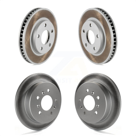 Front Rear Coated Disc Brake Rotors Kit For Buick Century Pontiac Grand Prix Chevrolet Venture Regal Oldsmobile Intrigue Montana Trans Sport KG-101735 by Genius