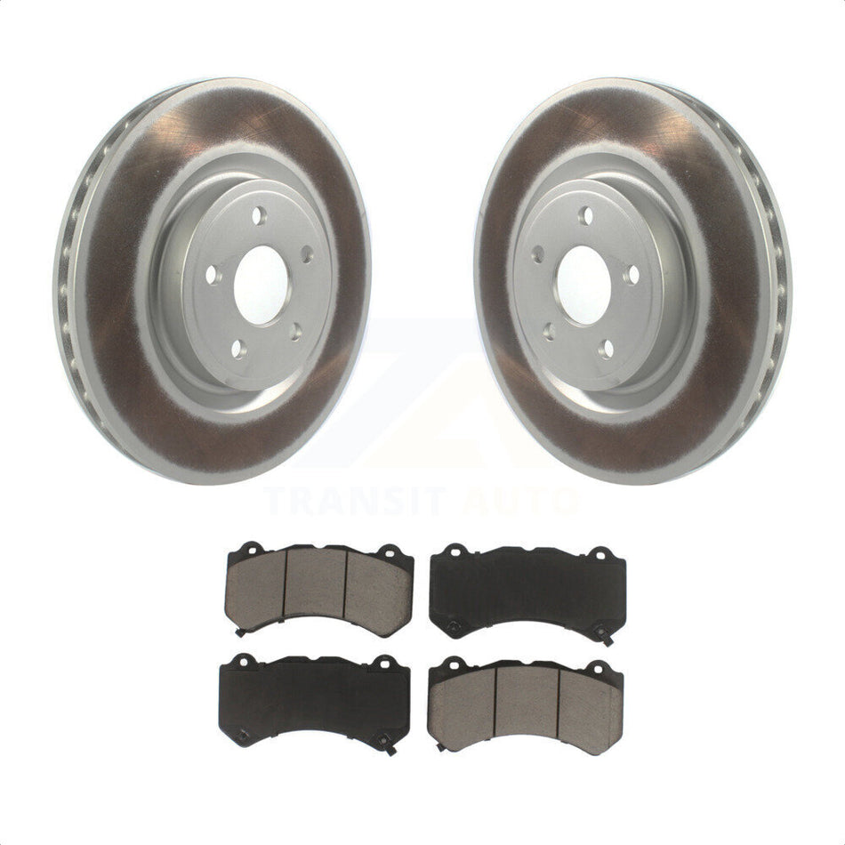 Front Coated Disc Brake Rotors And Ceramic Pads Kit For Jeep Grand Cherokee Dodge Durango KGC-100033 by Transit Auto