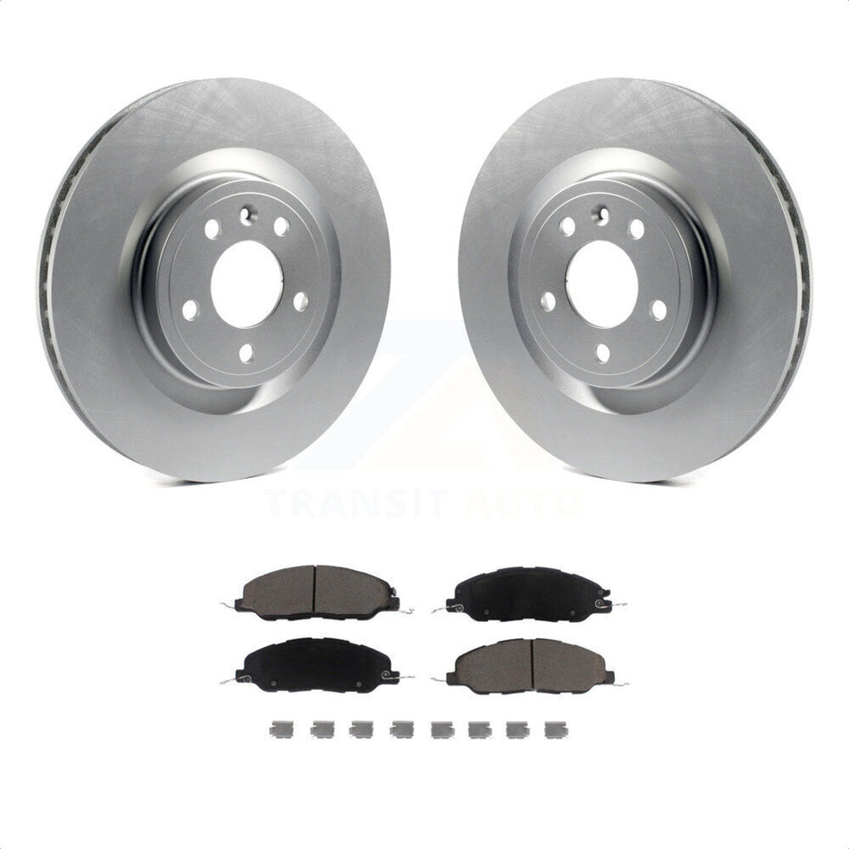 Front Coated Disc Brake Rotors And Ceramic Pads Kit For Ford Mustang KGC-100054 by Transit Auto