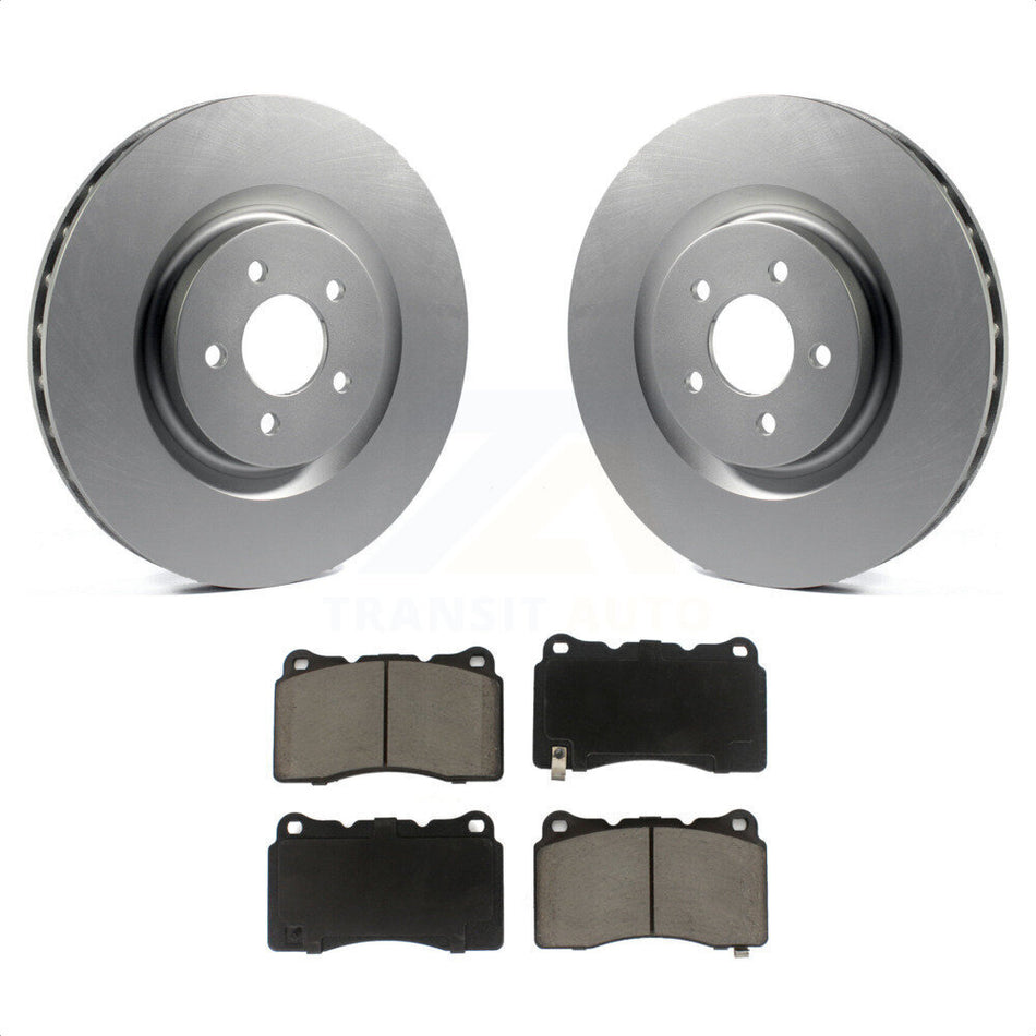 Front Coated Disc Brake Rotors And Ceramic Pads Kit For Ford Mustang KGC-100055 by Transit Auto