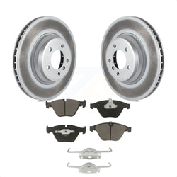 Front Coated Disc Brake Rotors And Ceramic Pads Kit For BMW 335i xDrive X1 335d 335xi 335is KGC-100089