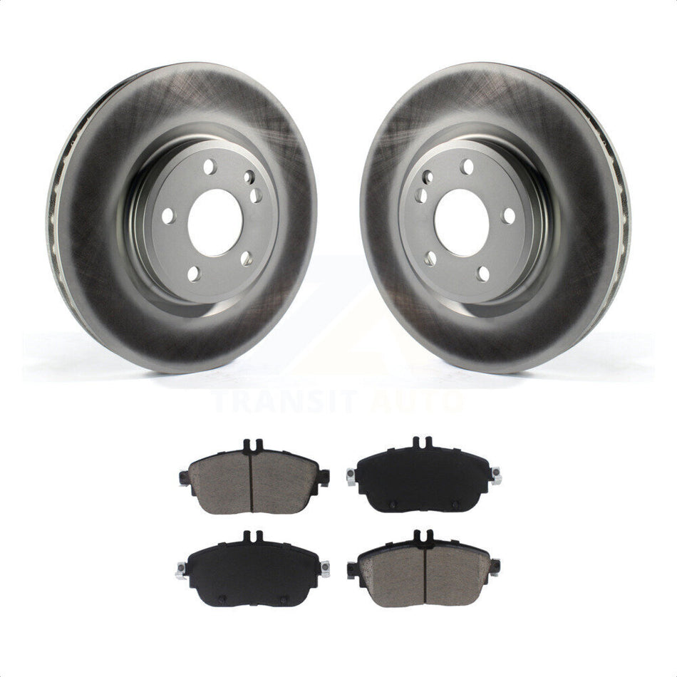 Front Coated Disc Brake Rotors And Ceramic Pads Kit For Mercedes-Benz GLA250 CLA250 INFINITI QX30 KGC-100119 by Transit Auto