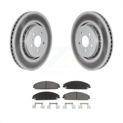 Front Coated Disc Brake Rotors And Ceramic Pads Kit For Dodge Charger With 355mm Diameter Rotor KGC-100129