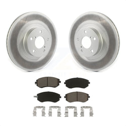 Front Coated Disc Brake Rotors And Ceramic Pads Kit For Subaru Outback Legacy Forester Impreza Baja KGC-100137