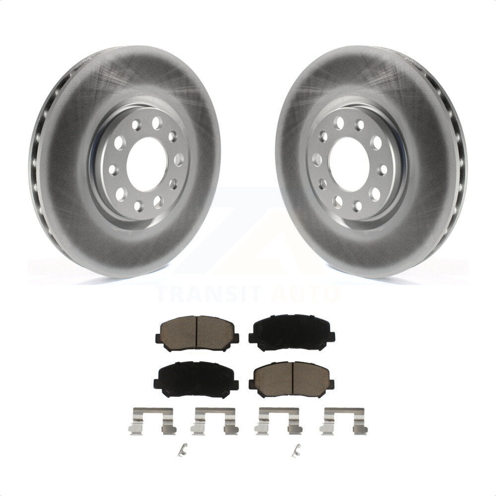 Front Coated Disc Brake Rotors And Ceramic Pads Kit For Dodge Dart Chrysler 200 KGC-100148 by Transit Auto