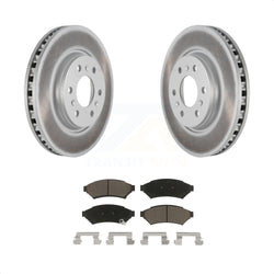 Front Coated Disc Brake Rotors And Ceramic Pads Kit For Chevrolet Uplander Buick Terraza Pontiac Montana Saturn Relay KGC-100152