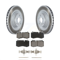Front Coated Disc Brake Rotors And Ceramic Pads Kit For Mercedes-Benz S550 SL550 CL550 S600 S400 S350 CL600 S450 KGC-100169