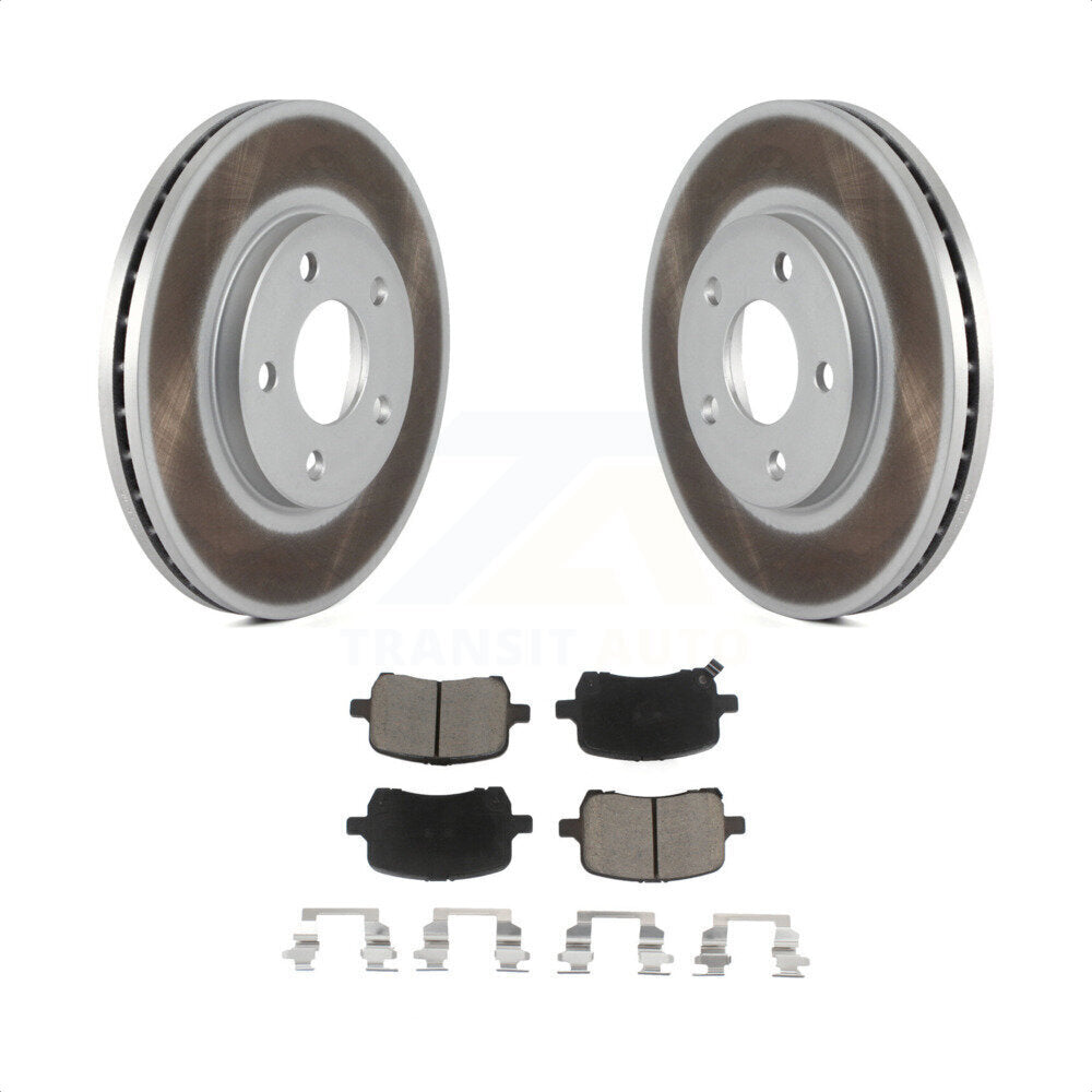 Front Coated Disc Brake Rotors And Ceramic Pads Kit For Chevrolet Malibu KGC-100190 by Transit Auto