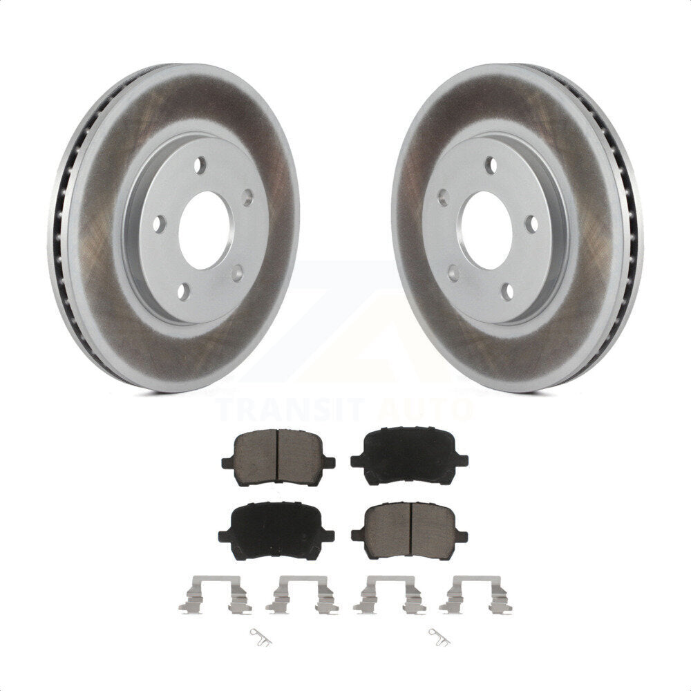 Front Coated Disc Brake Rotors And Ceramic Pads Kit For Chevrolet HHR KGC-100191 by Transit Auto