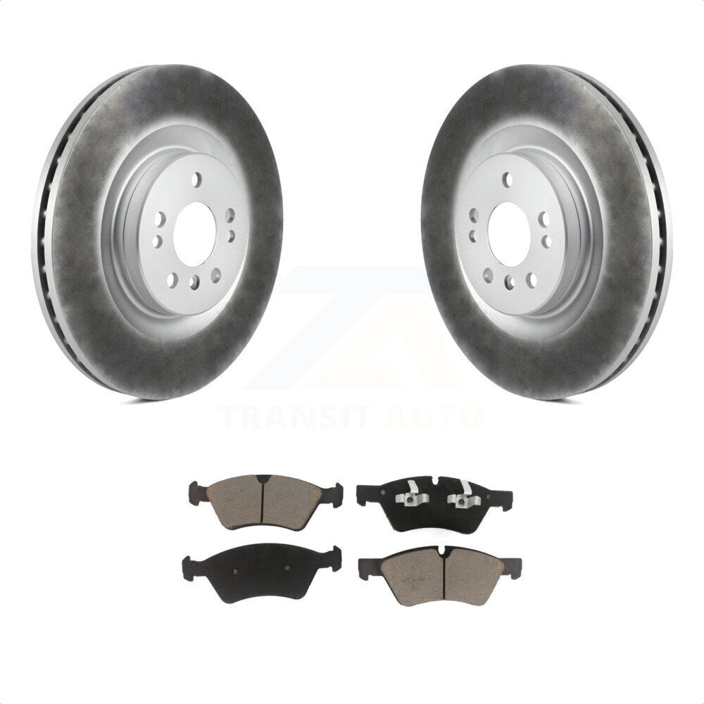 Front Coated Disc Brake Rotors And Ceramic Pads Kit For Mercedes-Benz ML350 GL450 R350 GL550 ML320 GL350 ML550 GL320 KGC-100195 by Transit Auto