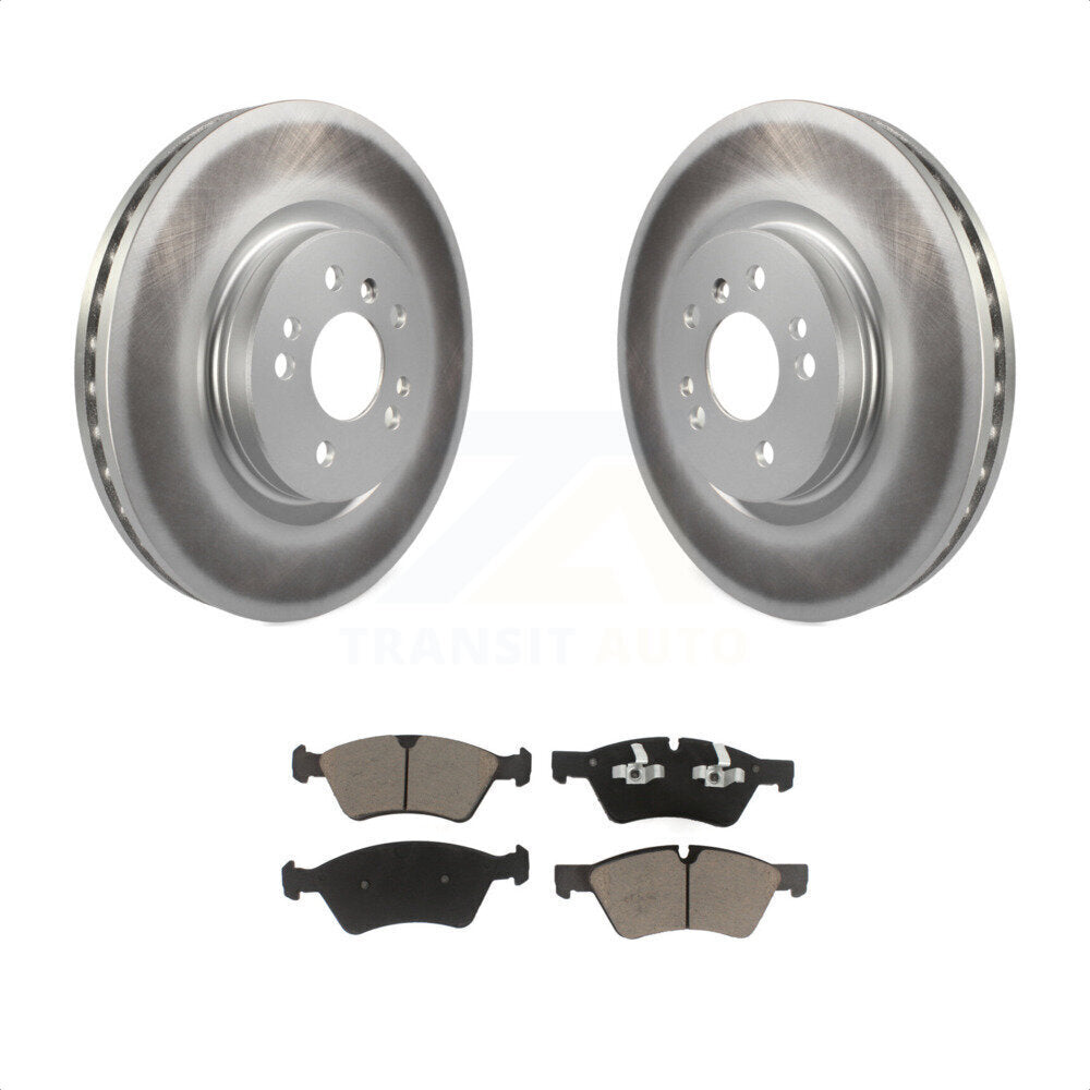 Front Coated Disc Brake Rotors And Ceramic Pads Kit For Mercedes-Benz ML350 R350 ML500 ML320 R500 R320 ML450 KGC-100196 by Transit Auto