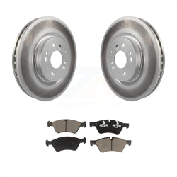 Front Coated Disc Brake Rotors And Ceramic Pads Kit For Mercedes-Benz ML350 R350 ML500 ML320 R500 R320 ML450 KGC-100196