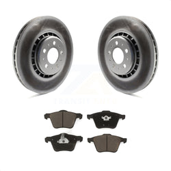 Front Coated Disc Brake Rotors And Ceramic Pads Kit For 2003-2014 Volvo XC90 With 336mm Diameter Rotor KGC-100205