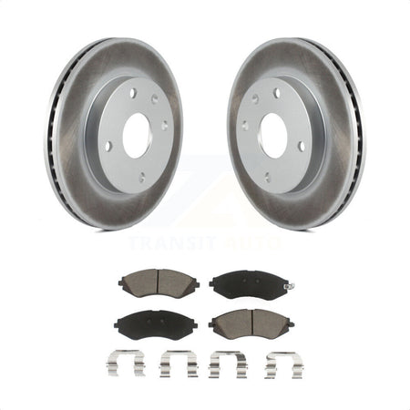 Front Coated Disc Brake Rotors And Ceramic Pads Kit For Suzuki Forenza Reno Chevrolet Optra KGC-100210 by Transit Auto