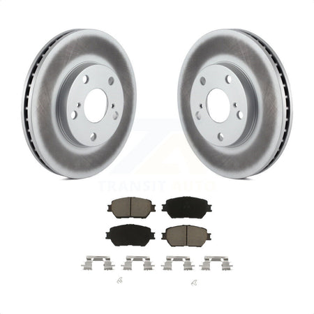 Front Coated Disc Brake Rotors And Ceramic Pads Kit For Toyota Camry KGC-100215 by Transit Auto