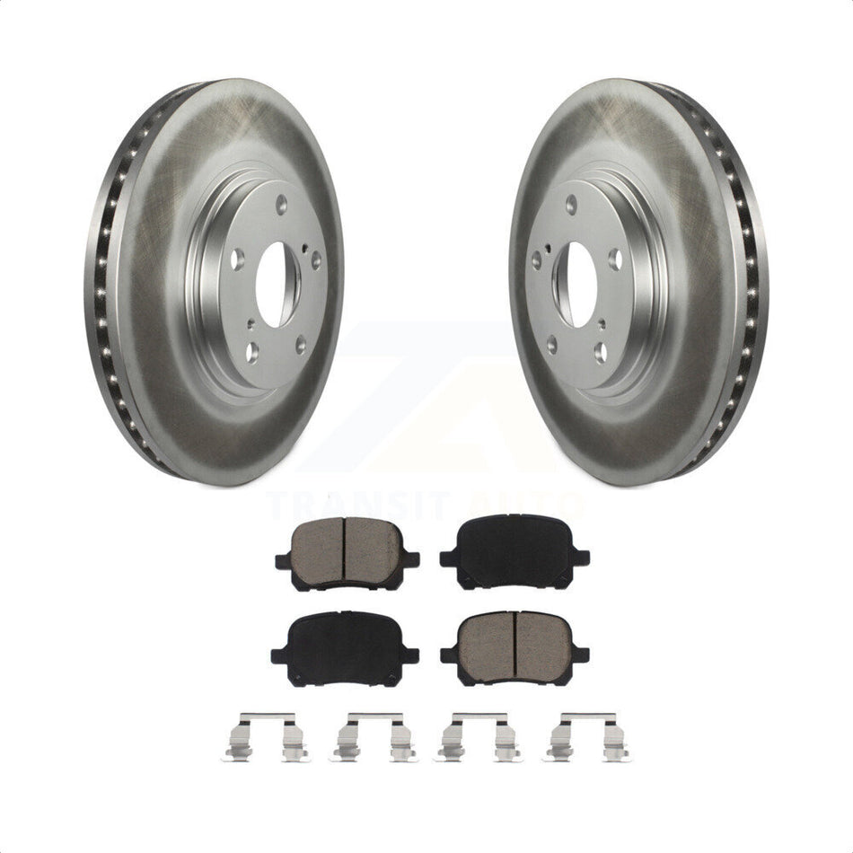 Front Coated Disc Brake Rotors And Ceramic Pads Kit For 1999-2001 Lexus RX300 KGC-100231 by Transit Auto