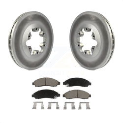 Front Coated Disc Brake Rotors And Ceramic Pads Kit For Chevrolet Colorado GMC Canyon Isuzu i-290 i-280 i-370 i-350 KGC-100246