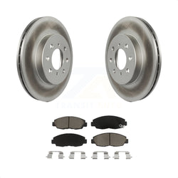 Front Coated Disc Brake Rotors And Ceramic Pads Kit For Honda Civic Insight Acura EL KGC-100250