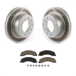 Front Coated Disc Brake Rotors And Ceramic Pads Kit For Ram 5500 Dodge Sterling Truck 4500 Bullet 45 55 KGC-100257