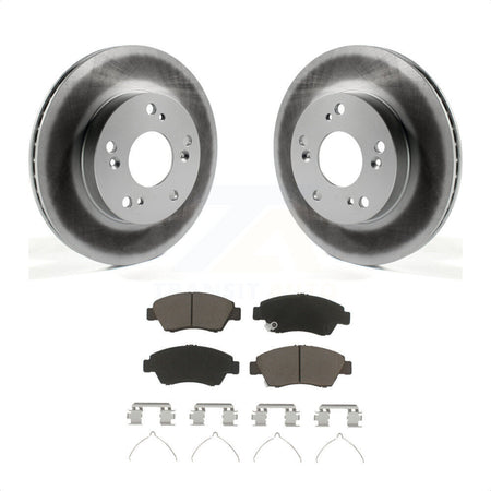 Front Coated Disc Brake Rotors And Ceramic Pads Kit For Honda Civic Acura ILX KGC-100309 by Transit Auto