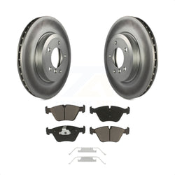 Front Coated Disc Brake Rotors And Ceramic Pads Kit For BMW 330Ci 330i Z4 330xi KGC-100319