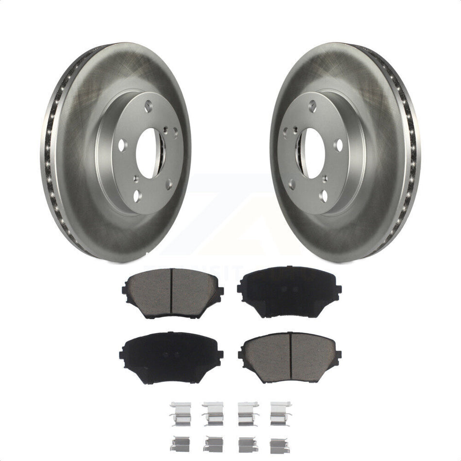 Front Coated Disc Brake Rotors And Ceramic Pads Kit For Toyota RAV4 KGC-100321 by Transit Auto