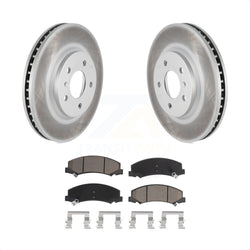 Front Coated Disc Brake Rotors And Ceramic Pads Kit For Chevrolet Impala Buick Lucerne Limited Monte Carlo KGC-100326