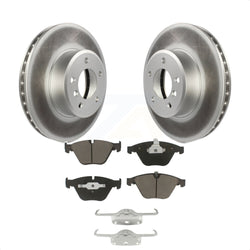 Front Coated Disc Brake Rotors And Ceramic Pads Kit For BMW 530i 528i 525i 530xi 535xi xDrive 535i 528xi 525xi KGC-100335