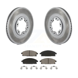 Front Coated Disc Brake Rotors And Ceramic Pads Kit For Nissan Pathfinder INFINITI QX4 KGC-100366
