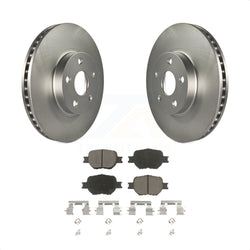 Front Coated Disc Brake Rotors And Ceramic Pads Kit For Scion tC Toyota Celica KGC-100372