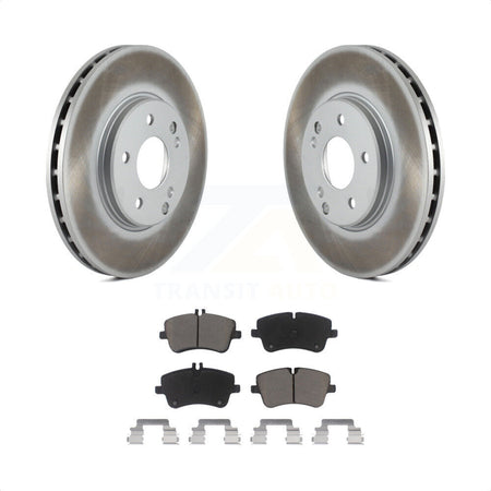 Front Coated Disc Brake Rotors And Ceramic Pads Kit For Mercedes-Benz C240 CLK350 C320 C280 CLK320 SLK280 SLK300 C350 KGC-100388 by Transit Auto