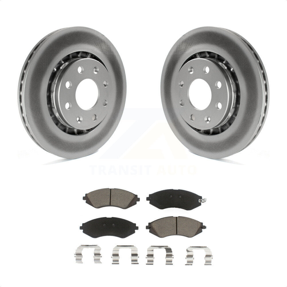 Front Coated Disc Brake Rotors And Ceramic Pads Kit For Chevrolet Aveo Spark Aveo5 EV Pontiac G3 Daewoo Lanos Suzuki Wave Wave5 Swift+ KGC-100397 by Transit Auto