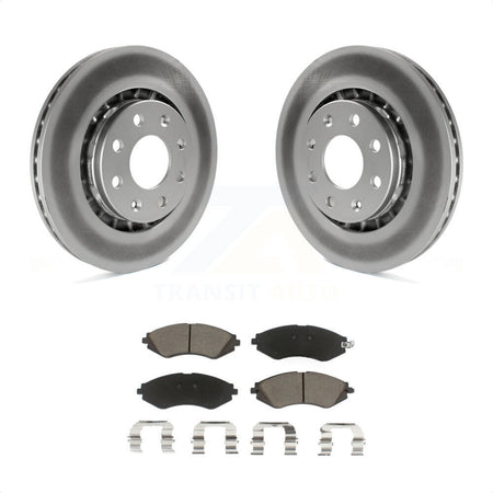 Front Coated Disc Brake Rotors And Ceramic Pads Kit For Chevrolet Aveo Spark Aveo5 EV Pontiac G3 Daewoo Lanos Suzuki Wave Wave5 Swift+ KGC-100397 by Transit Auto