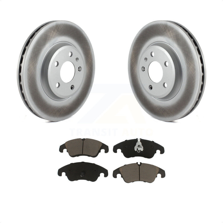 Front Coated Disc Brake Rotors And Ceramic Pads Kit For Audi A4 Quattro Q5 A5 allroad KGC-100430 by Transit Auto