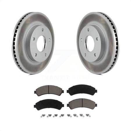 Front Coated Disc Brake Rotors And Ceramic Pads Kit For Chevrolet S10 Blazer GMC Sonoma Jimmy Oldsmobile Bravada Isuzu Hombre KGC-100439 by Transit Auto