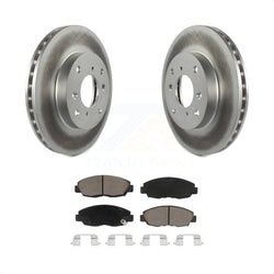 Front Coated Disc Brake Rotors And Ceramic Pads Kit For Honda Accord Acura CL KGC-100448