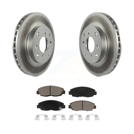 Front Coated Disc Brake Rotors And Ceramic Pads Kit For Honda Accord Acura CL KGC-100448 by Transit Auto