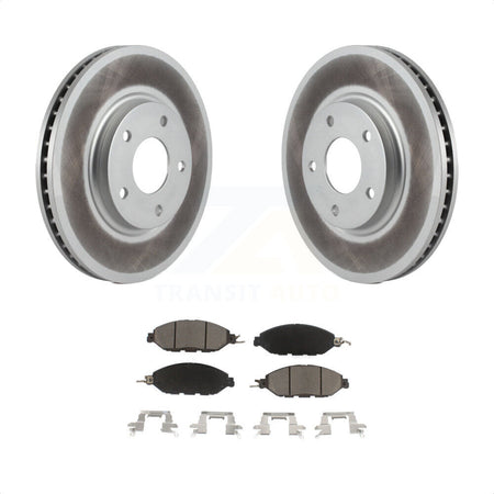 Front Coated Disc Brake Rotors And Ceramic Pads Kit For 2016 Nissan Pathfinder From 11 15 KGC-100458 by Transit Auto