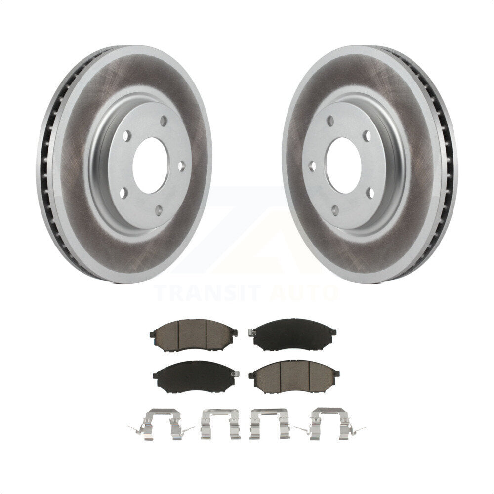 Front Coated Disc Brake Rotors And Ceramic Pads Kit For INFINITI Q45 M45 KGC-100461 by Transit Auto