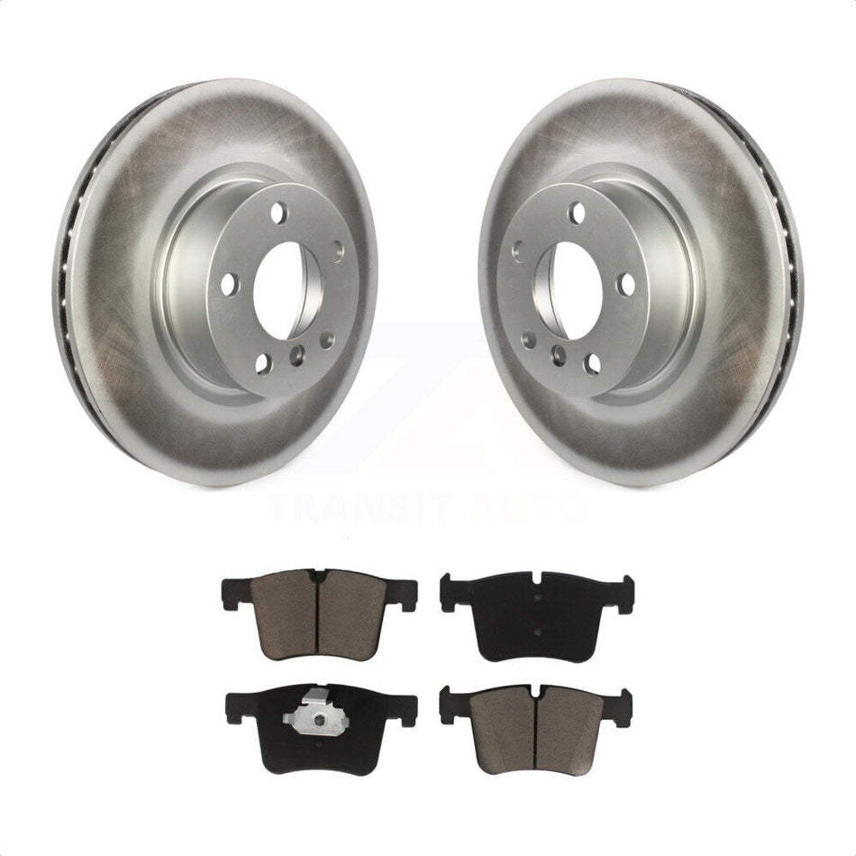 Front Coated Disc Brake Rotors And Ceramic Pads Kit For BMW X3 X4 KGC-100490 by Transit Auto