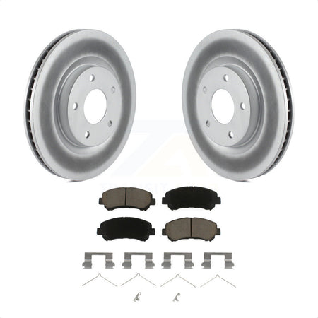 Front Coated Disc Brake Rotors And Ceramic Pads Kit For Nissan Rogue Select KGC-100491 by Transit Auto