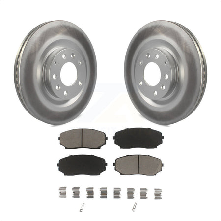 Front Coated Disc Brake Rotors And Ceramic Pads Kit For 2007-2015 Mazda CX-9 KGC-100493 by Transit Auto