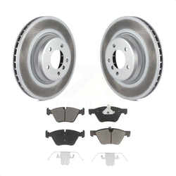 Front Coated Disc Brake Rotors And Ceramic Pads Kit For 2007 BMW 335xi KGC-100495