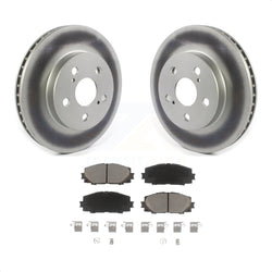 Front Coated Disc Brake Rotors And Ceramic Pads Kit For Toyota Prius Corolla Prime AWD-e KGC-100510