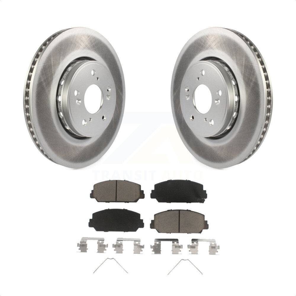 Front Coated Disc Brake Rotors And Ceramic Pads Kit For Acura RDX ILX KGC-100512 by Transit Auto