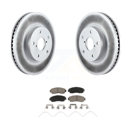 Front Coated Disc Brake Rotors And Ceramic Pads Kit For 2016-2019 Subaru Legacy 2.5L KGC-100514 by Transit Auto