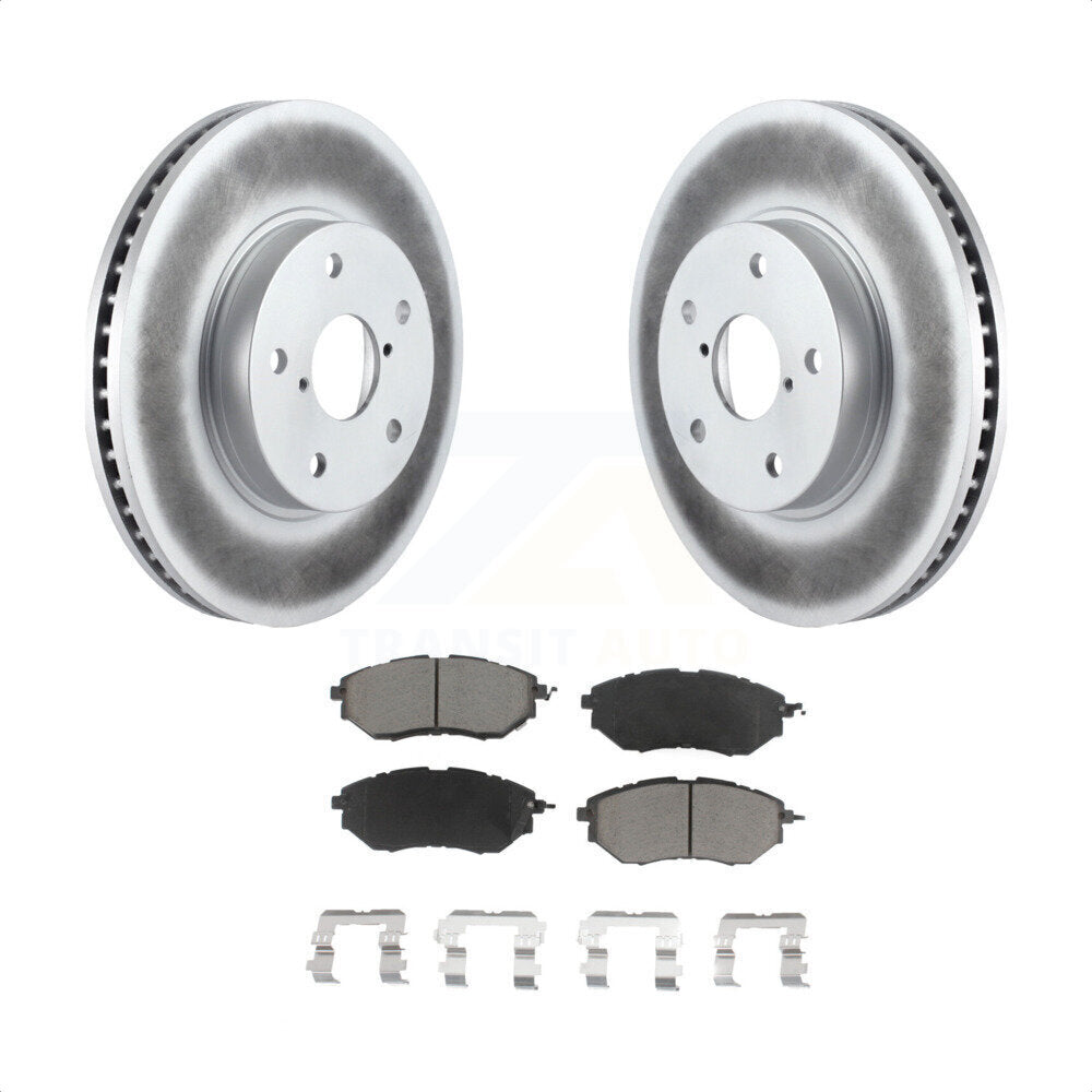 Front Coated Disc Brake Rotors And Ceramic Pads Kit For 2015 Subaru Legacy 2.5L KGC-100516 by Transit Auto